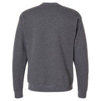Hanes Unisex Perfect Sweats Crewneck Sweatshirt, Charcoal Heather, Back view