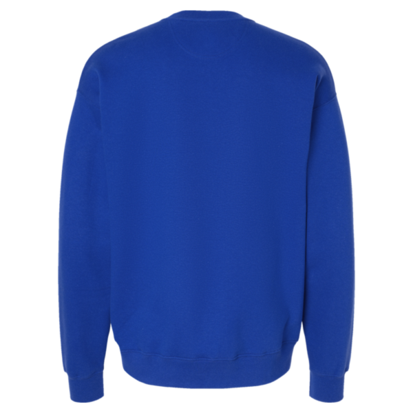 Hanes Unisex Perfect Sweats Crewneck Sweatshirt, Deep Royal, Back view