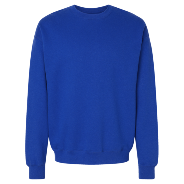 Hanes Unisex Perfect Sweats Crewneck Sweatshirt, Deep Royal, Front view