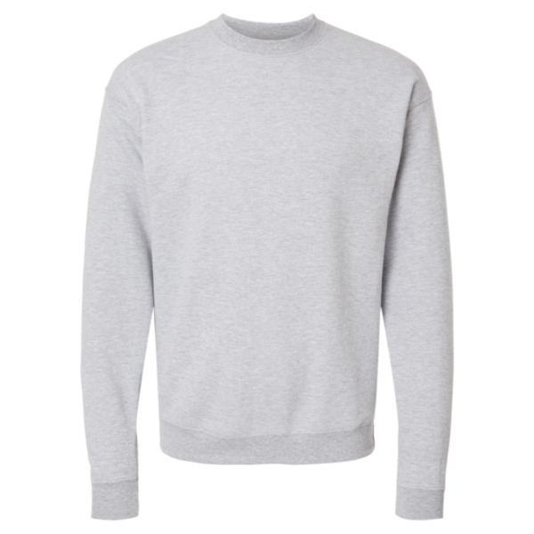 Hanes Unisex Perfect Sweats Crewneck Sweatshirt, Light Steel, Front view