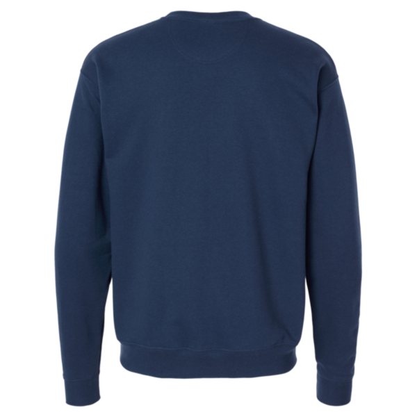 Hanes Unisex Perfect Sweats Crewneck Sweatshirt, Navy, Back view