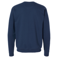 Hanes Unisex Perfect Sweats Crewneck Sweatshirt, Navy, Back view