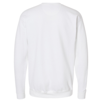 Hanes Unisex Perfect Sweats Crewneck Sweatshirt, White, Back view