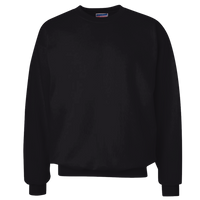 Hanes Unisex Ultimate Cotton® Crewneck Sweatshirt, Black, Front view