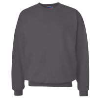 Hanes Unisex Ultimate Cotton® Crewneck Sweatshirt, Charcoal Heather, Front view