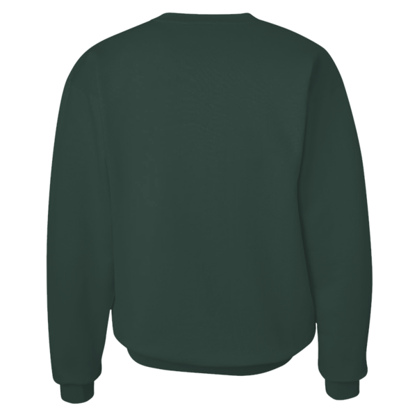 Hanes Unisex Ultimate Cotton® Crewneck Sweatshirt, Deep Forest, Back view