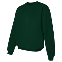 Hanes Unisex Ultimate Cotton® Crewneck Sweatshirt, Deep Forest, Left Sleeve view