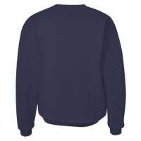Hanes Unisex Ultimate Cotton® Crewneck Sweatshirt, Navy, Back view