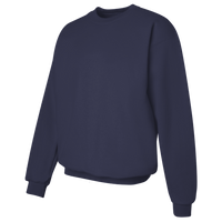 Hanes Unisex Ultimate Cotton® Crewneck Sweatshirt, Navy, Left Sleeve view