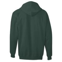 Hanes Unisex Ultimate Cotton® Full-Zip Hooded Sweatshirt, Deep Forest, Back view