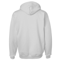 Hanes Unisex Ultimate Cotton® Hooded Sweatshirt, Ash, Back view