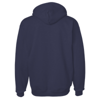 Hanes Unisex Ultimate Cotton® Hooded Sweatshirt, Navy, Back view