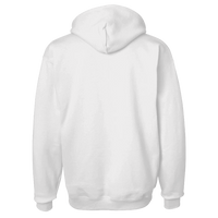 Hanes Unisex Ultimate Cotton® Hooded Sweatshirt, White, Back view