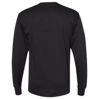 Hanes Unisex Workwear Long Sleeve Pocket T-Shirt, Black, Back view