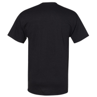 Hanes Unisex Workwear Pocket T-Shirt, Black, Back view
