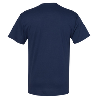 Hanes Unisex Workwear Pocket T-Shirt, Navy, Back view