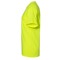 Hanes Unisex Workwear Pocket T-Shirt, Safety Green, Left Sleeve view