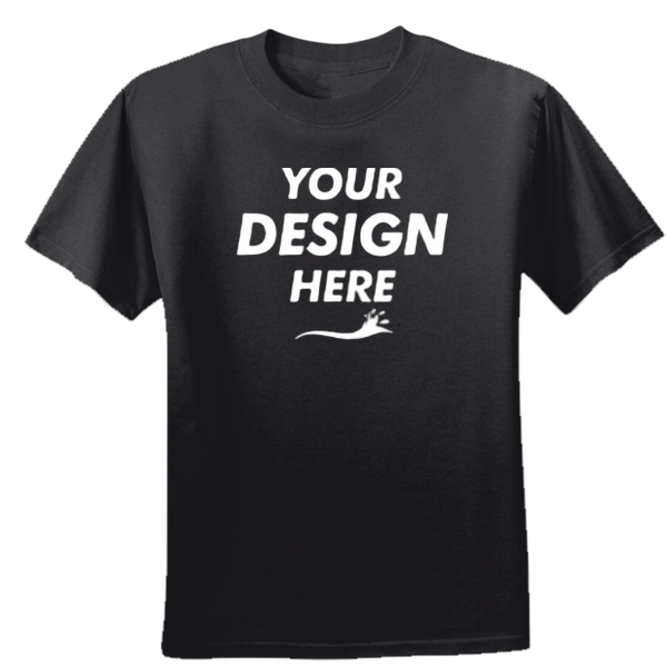 Hanes Women's Cool DRI® Performance T-Shirt, Black, Front view, Mockup