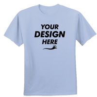 Hanes Women's Cool DRI® Performance T-Shirt, Light Blue, Front view, Mockup