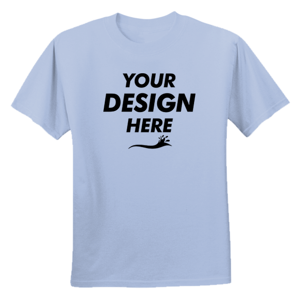 Hanes Women's Cool DRI® Performance T-Shirt, Light Blue, Front view, Mockup