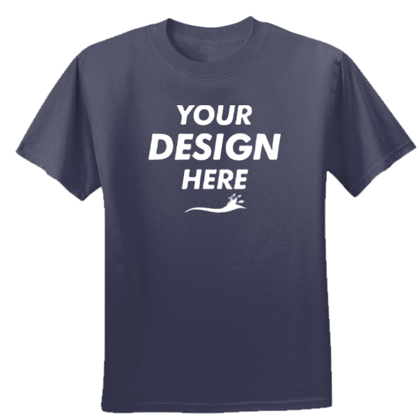 Hanes Women's Cool DRI® Performance T-Shirt, Navy, Front view, Mockup