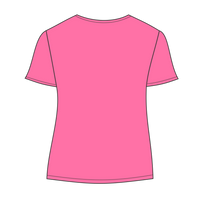 Hanes Women's Cool DRI® Performance T-Shirt, Wow Pink, Back view
