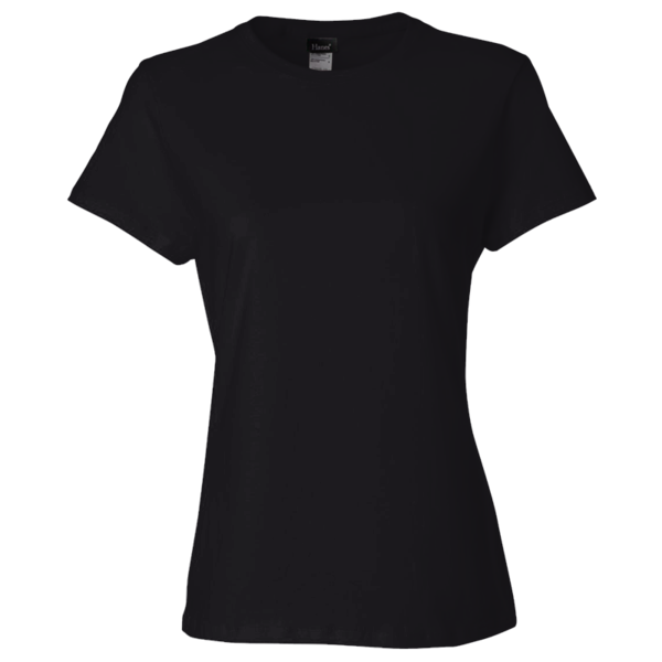 Hanes Women's Perfect-T T-Shirt, Black, Front view