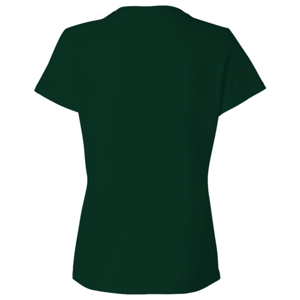 Hanes Women's Perfect-T T-Shirt, Deep Forest, Back view