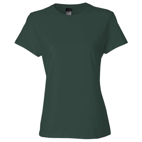 Hanes Women's Perfect-T T-Shirt, Deep Forest, Front view