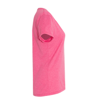 Hanes Women's Perfect-T Triblend V-Neck T-Shirt, Jazzberry Pink Triblend, Right Sleeve view