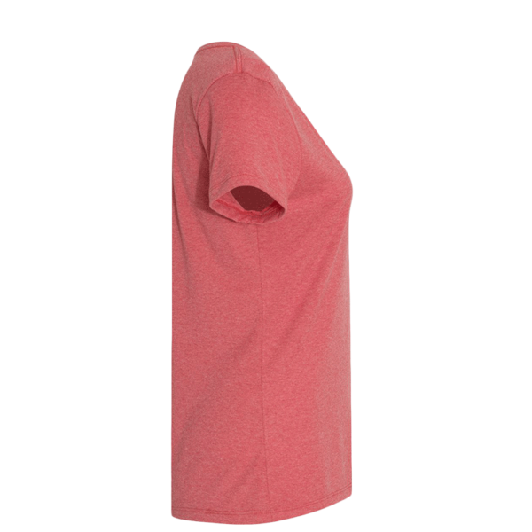 Hanes Women's Perfect-T Triblend V-Neck T-Shirt, Red Triblend, Right Sleeve view