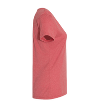 Hanes Women's Perfect-T Triblend V-Neck T-Shirt, Red Triblend, Right Sleeve view