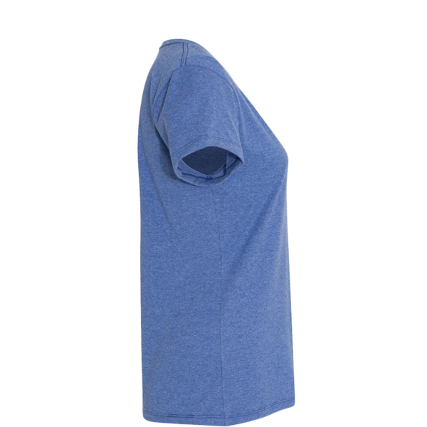 Hanes Women's Perfect-T Triblend V-Neck T-Shirt, Royal Triblend, Right Sleeve view