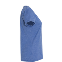 Hanes Women's Perfect-T Triblend V-Neck T-Shirt, Royal Triblend, Right Sleeve view