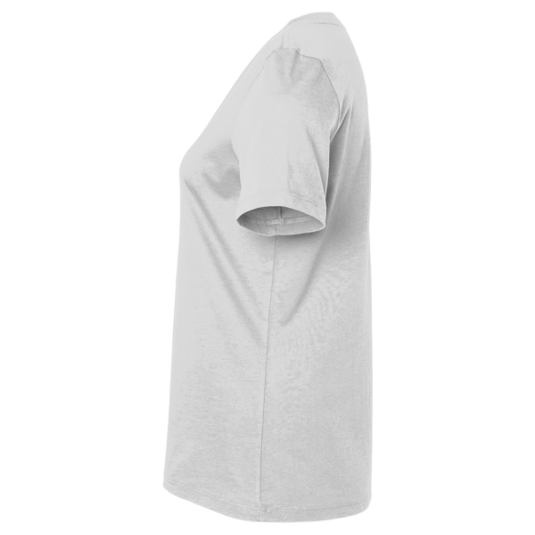 Hanes Women's Perfect-T V-Neck T-Shirt, Ash, Left Sleeve view