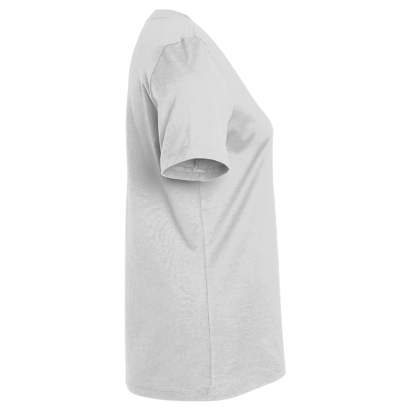 Hanes Women's Perfect-T V-Neck T-Shirt, Ash, Right Sleeve view
