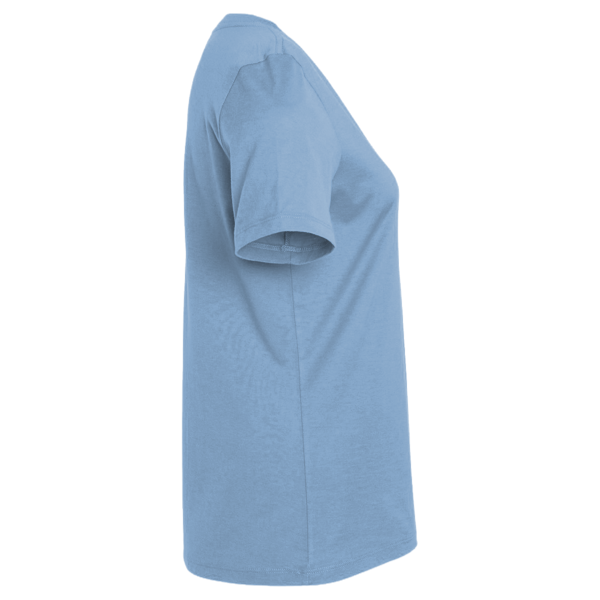 Hanes Women's Perfect-T V-Neck T-Shirt, Light Blue, Right Sleeve view