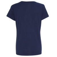Hanes Women's Perfect-T V-Neck T-Shirt, Navy, Back view