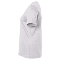 Hanes Women's Perfect-T V-Neck T-Shirt, White, Left Sleeve view