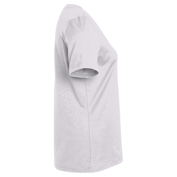 Hanes Women's Perfect-T V-Neck T-Shirt, White, Right Sleeve view