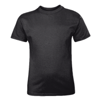Hanes Youth Authentic T-Shirt, Black, Front view