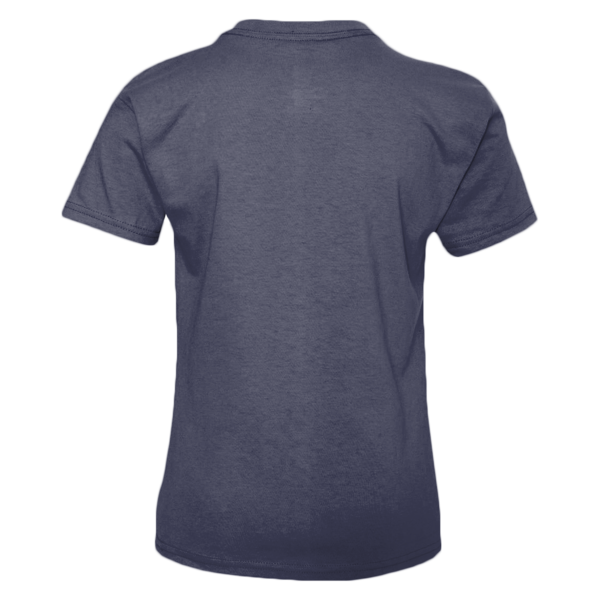 Hanes Youth Authentic T-Shirt, Navy, Back view