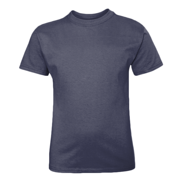 Hanes Youth Authentic T-Shirt, Navy, Front view