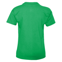 Hanes Youth Authentic T-Shirt, Shamrock Green, Back view