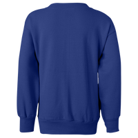 Hanes Youth EcoSmart® Crewneck Sweatshirt, Deep Royal, Back view
