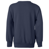 Hanes Youth EcoSmart® Crewneck Sweatshirt, Navy, Back view