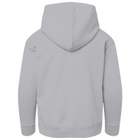 Hanes Youth EcoSmart® Full-Zip Hooded Sweatshirt, Light Steel, Back view