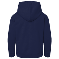 Hanes Youth EcoSmart® Full-Zip Hooded Sweatshirt, Navy, Back view