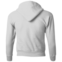 Hanes Youth EcoSmart® Hooded Sweatshirt, Ash, Back view