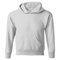 Hanes Youth EcoSmart® Hooded Sweatshirt, Ash, Front view